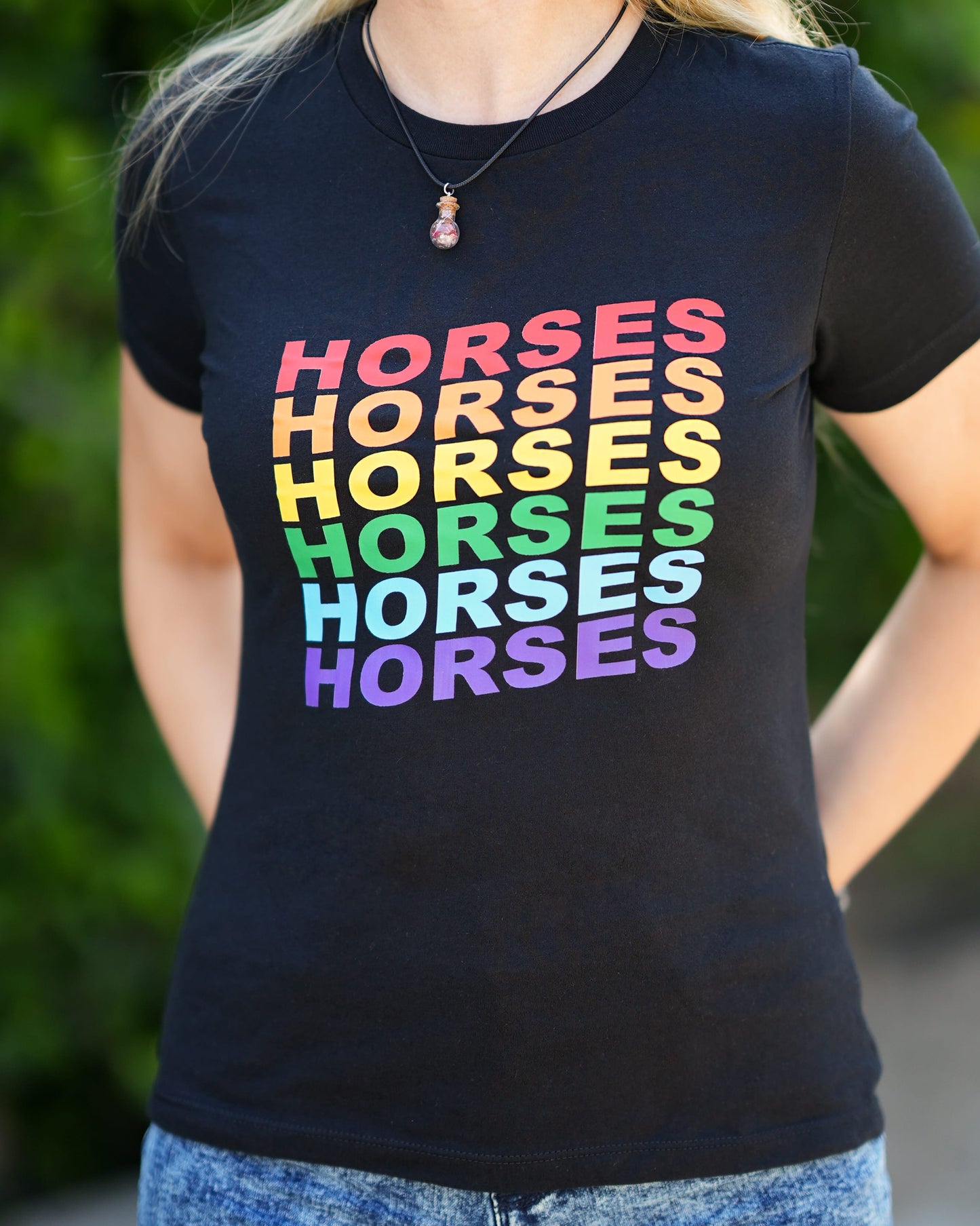 Horses Horses Horses Pride Tee - Black