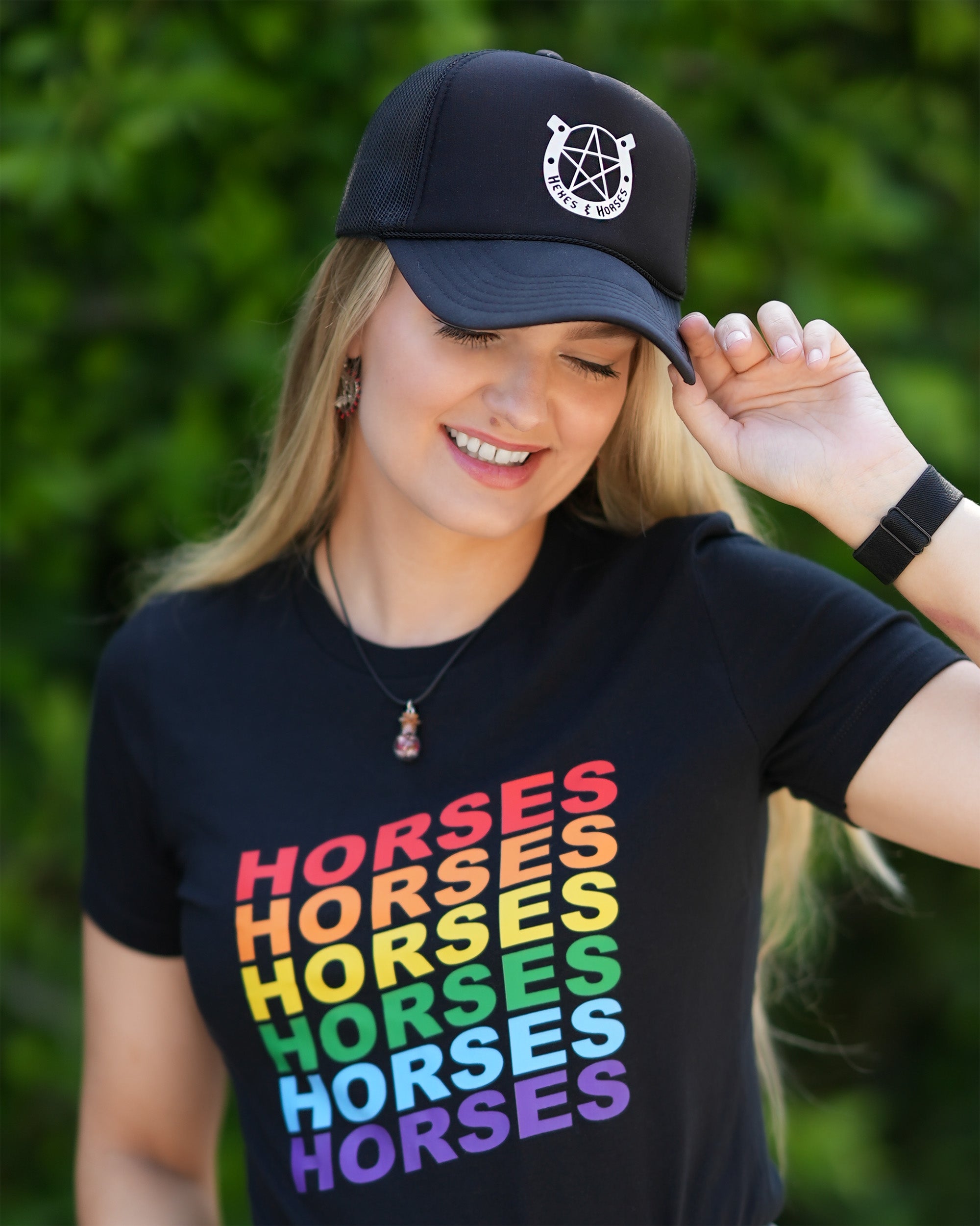 Hexes and Horses Classic Logo Trucker Hat