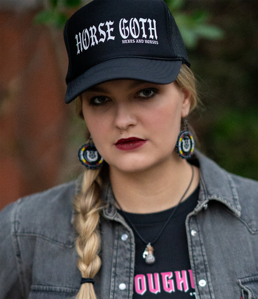 Horse Goth Trucker Hat