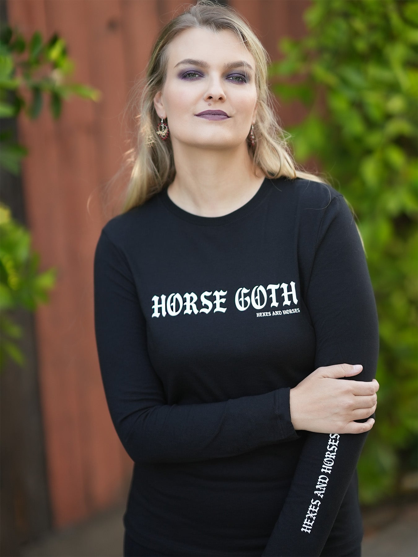 Horse Goth Long Sleeve - Black