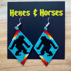 BigFoot Beaded Earring - Blue