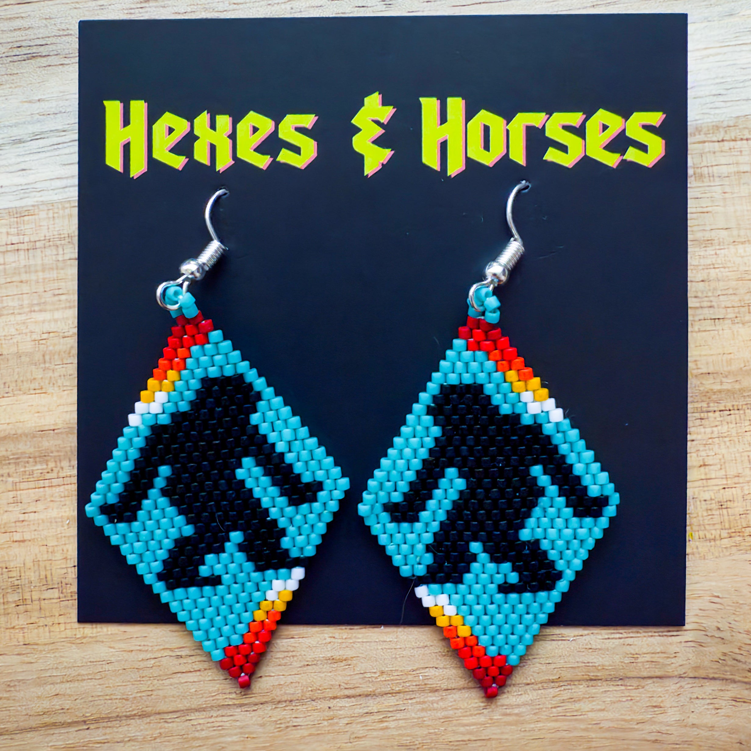 BigFoot Beaded Earring - Blue