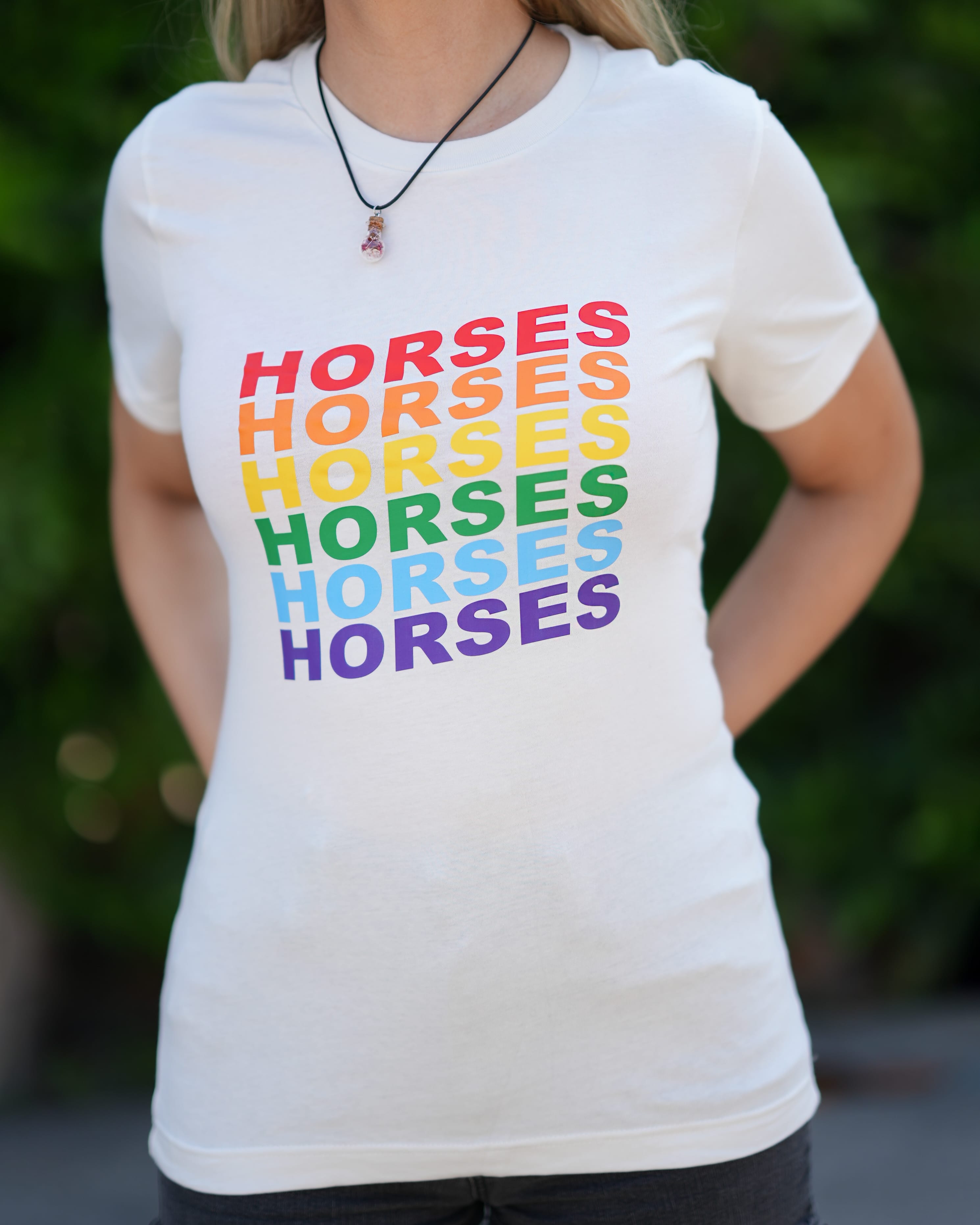 Horses Horses Horses Pride Tee - White