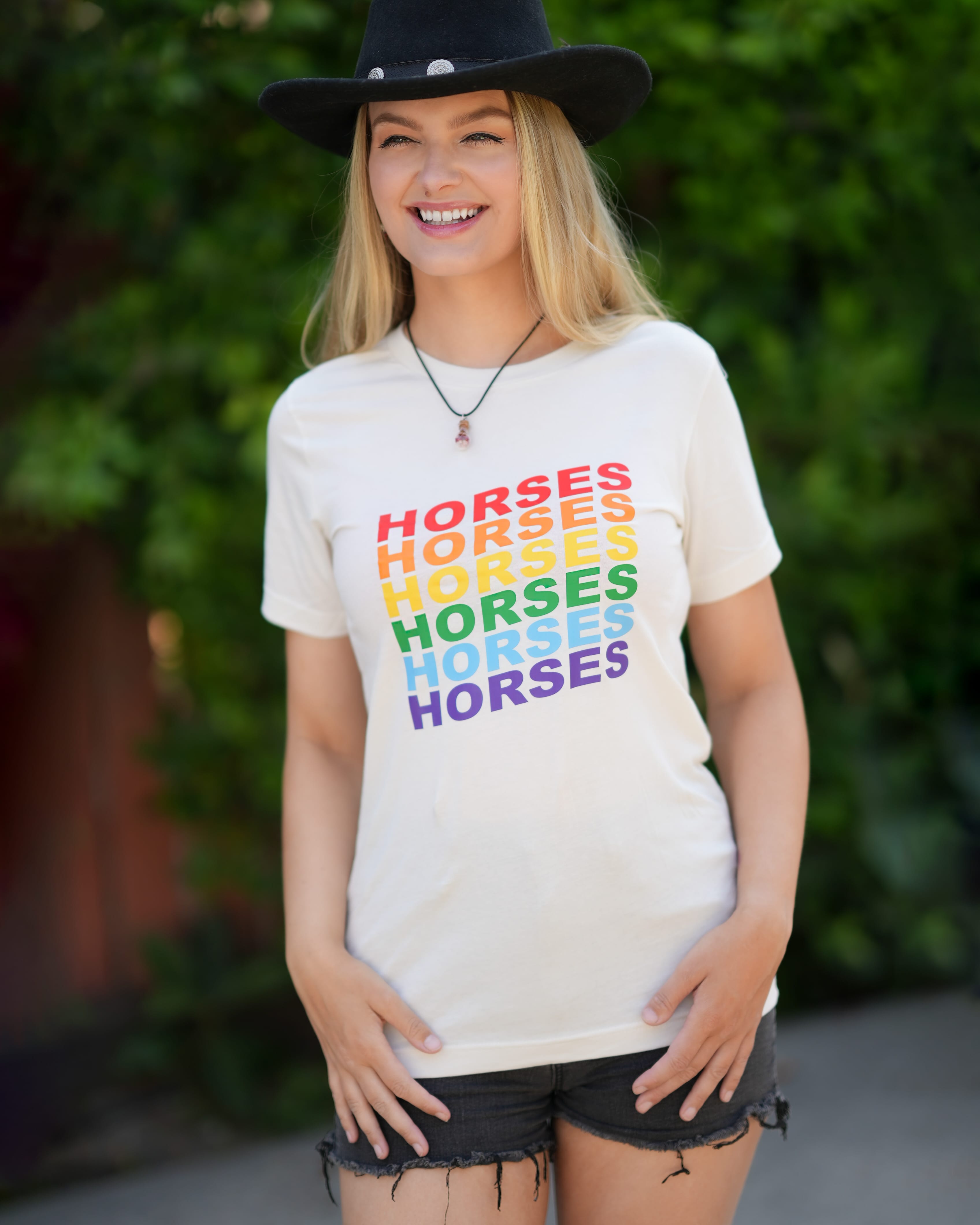 Horses Horses Horses Pride Tee - White