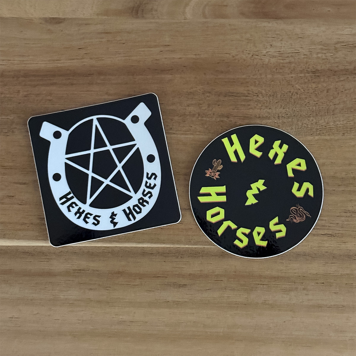 Hexes and Horses Sticker Two Pack