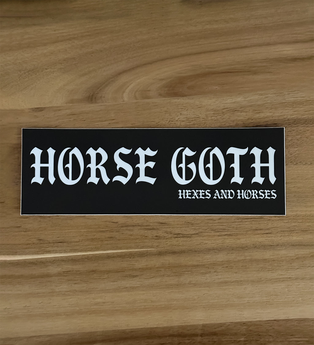 Horse Goth Bumper Sticker