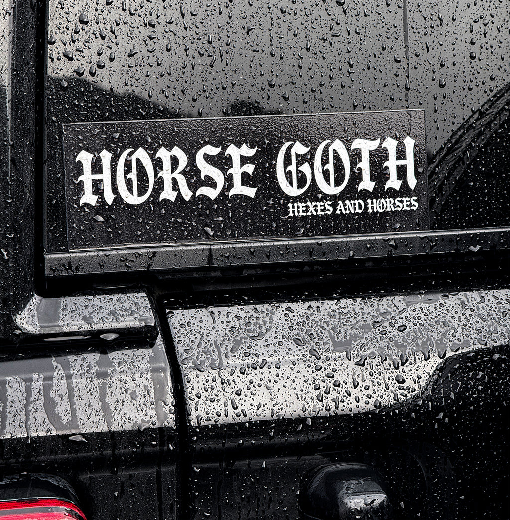 Horse Goth Bumper Sticker