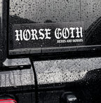 Horse Goth Bumper Sticker
