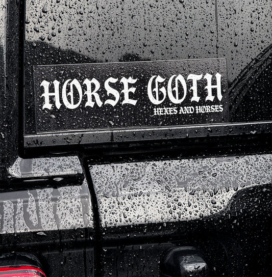 Horse Goth Bumper Sticker