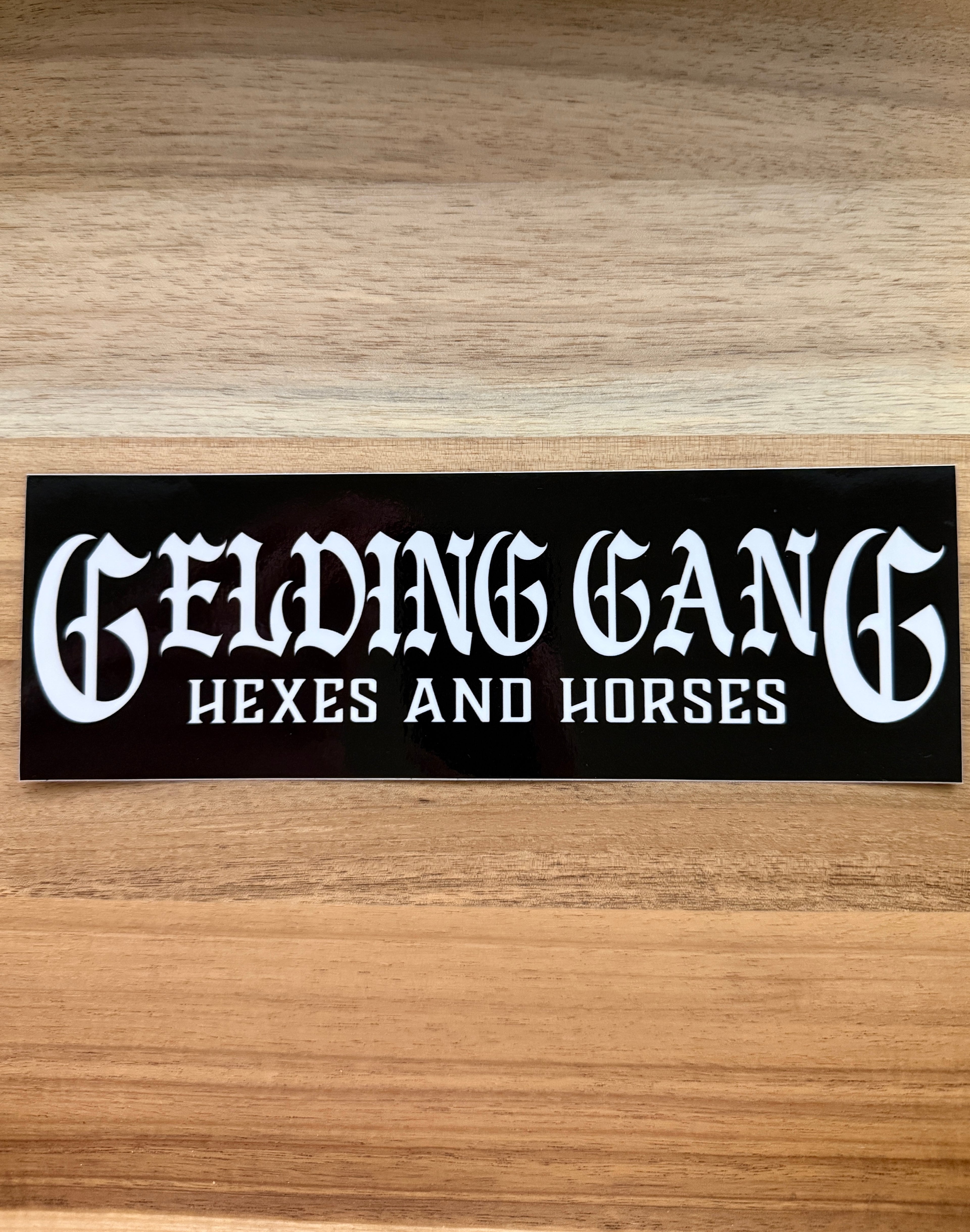 Gelding Gang Bumper Sticker