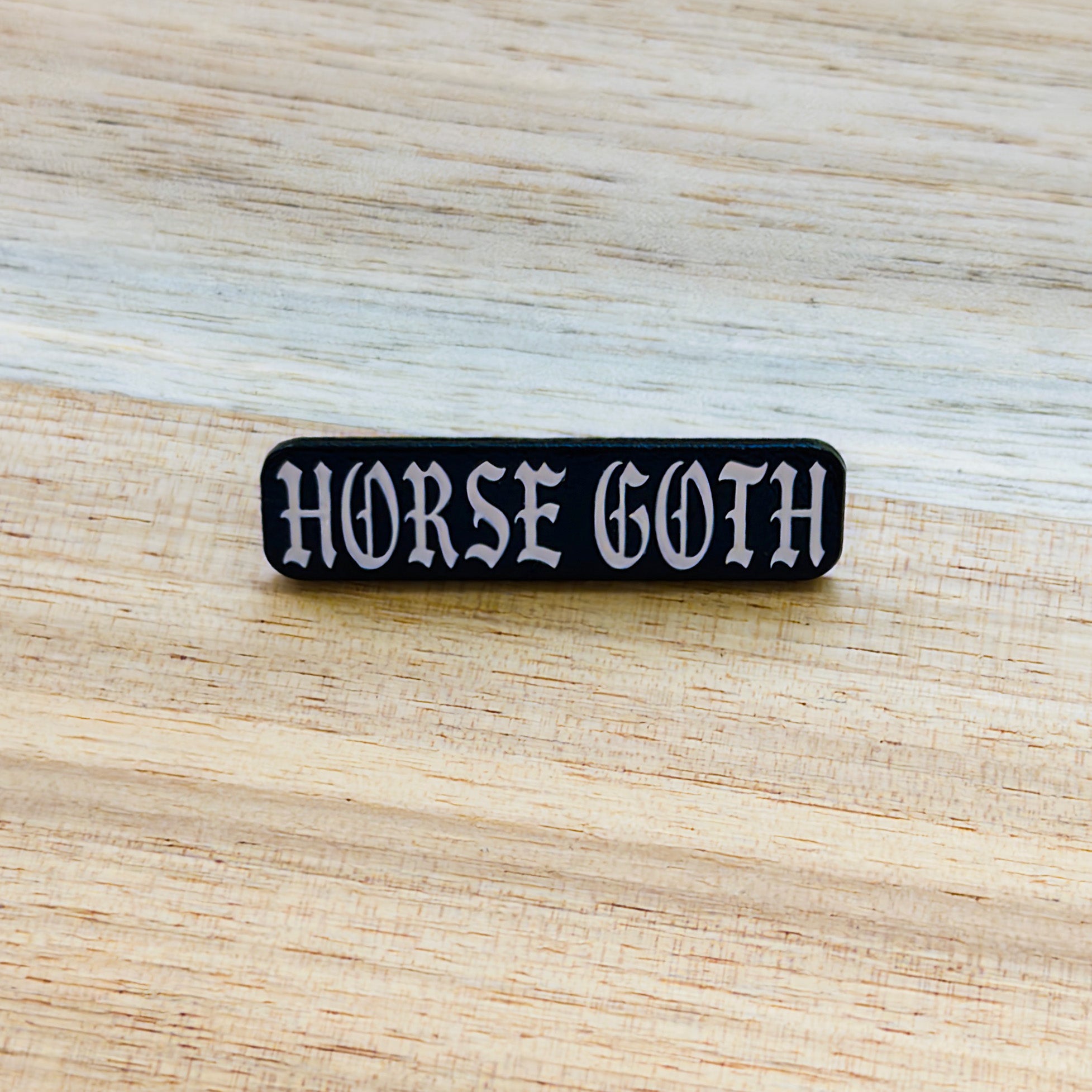 Horse Goth Pin
