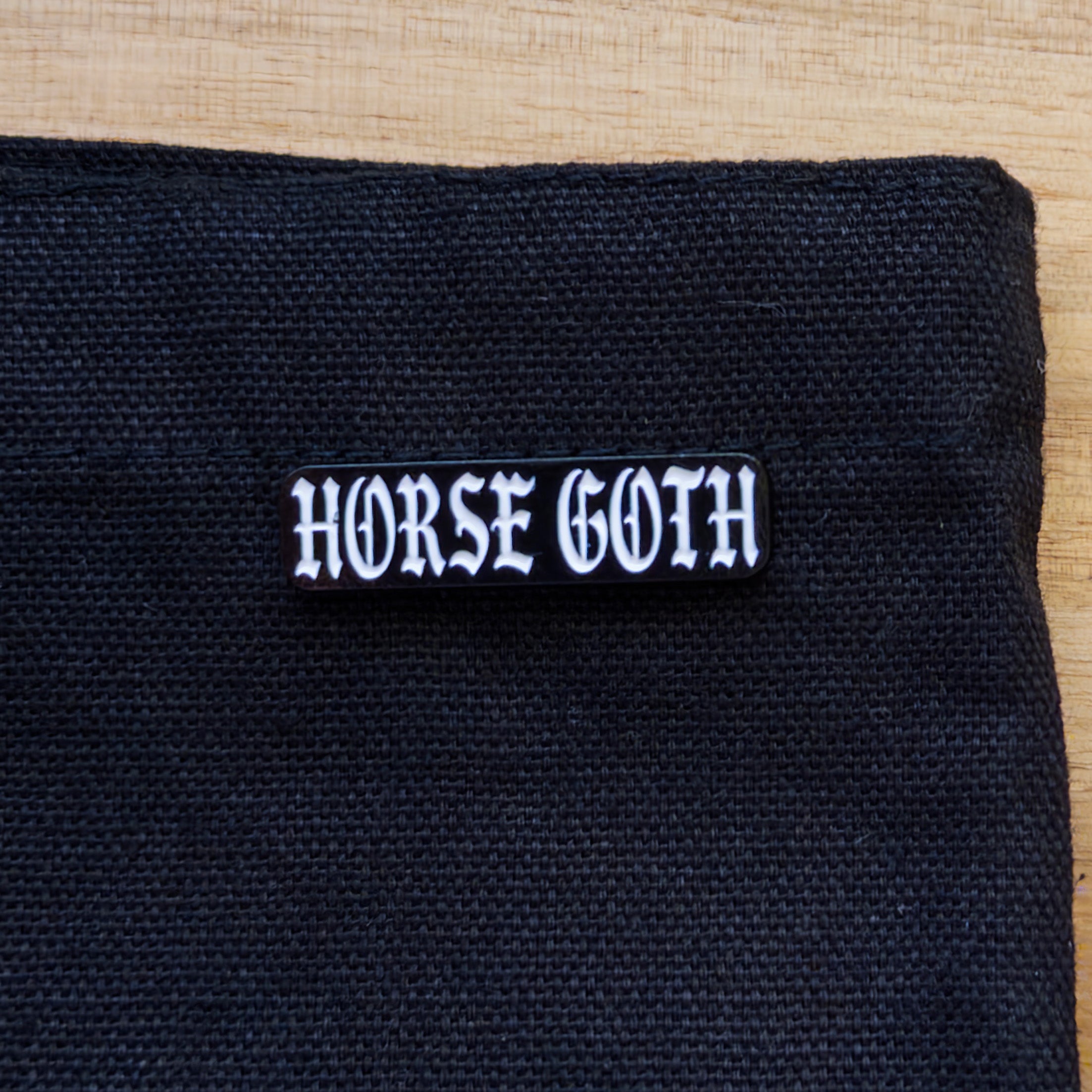 Horse Goth Pin