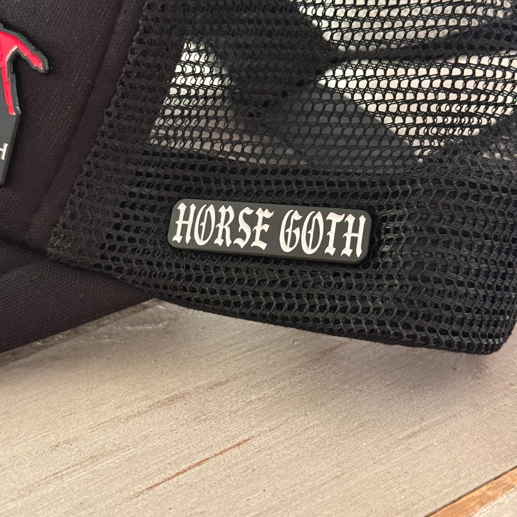Horse Goth Pin