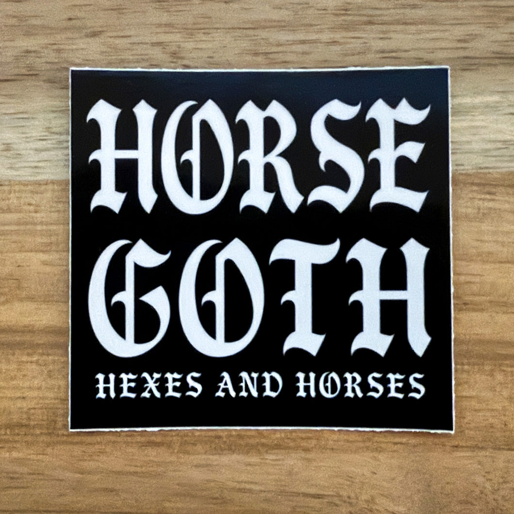 Horse Goth 3" Sticker