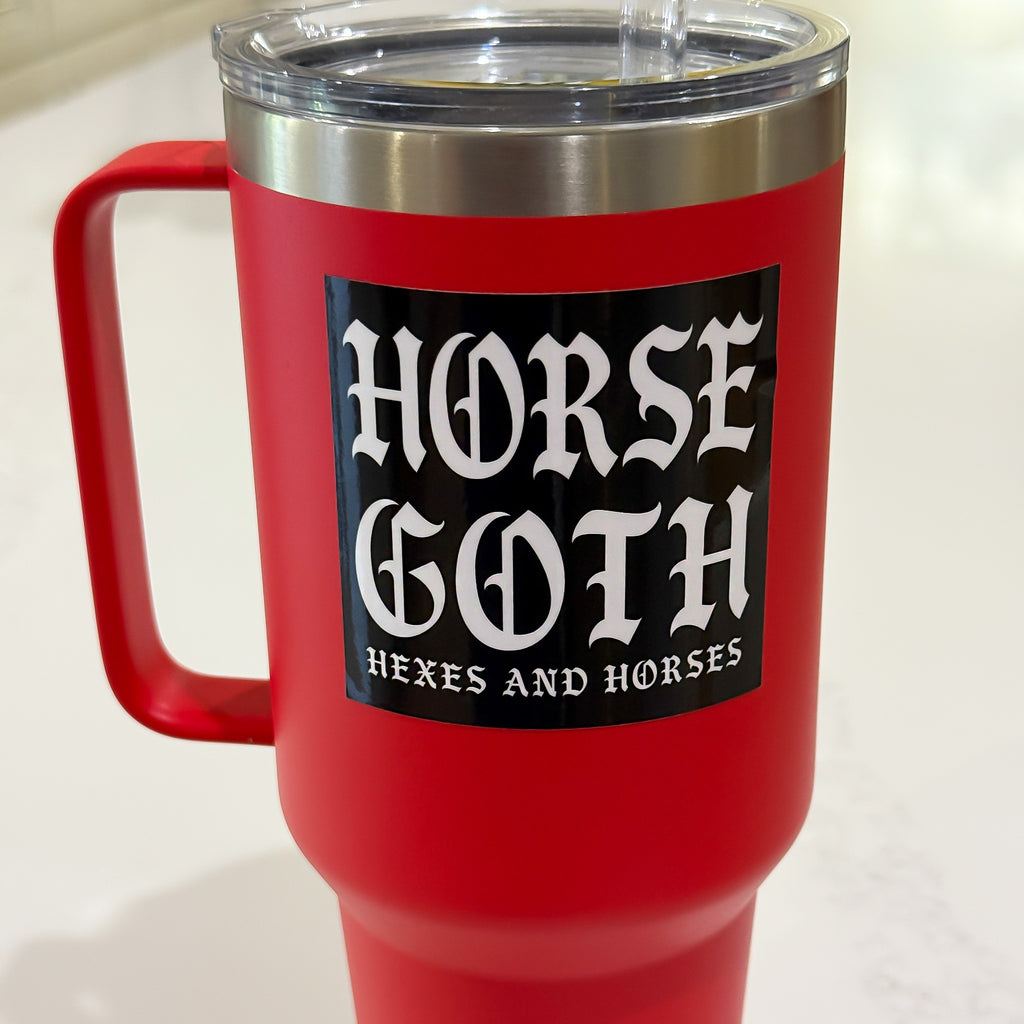 Horse Goth 3" Sticker