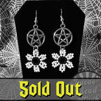 Beaded Earrings-Pentacle