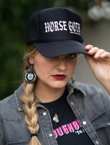 Horse Goth Trucker Hat